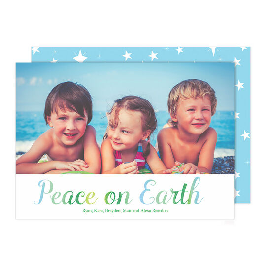 Peace on Earth Holiday Photo Cards